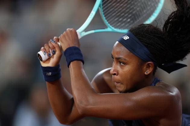 Coco Gauff of USA in action French Open Tennis, Day Twelve, Tennis, Roland Garros, Paris, France - 05 Jun 2025 EDITORIAL USE ONLY No use with unauthorised audio, video, data, fixture lists, club league logos or live services. Online in-match use limited to 120 images, no video emulation. No use in betting, games or single club league player publications. Copyright: xEllaxLing Shutterstockx 15337997ck