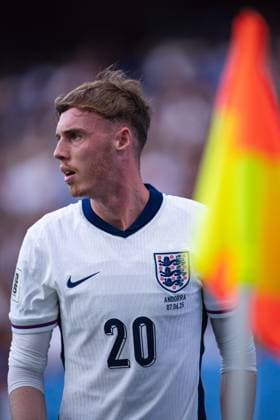 World Cup Qualifiers-Group Stage-Group K-Andorra v England in Cornella, Spain. Cornella, Spain, 7, June, 2025. England national team, Nationalteam player (20) Cole Palmer during World Cup qualifying match between Andorra and England in RCDE Stadium, Cornella, Spain, on June 7, 2025. Cornella RCDE Stadium Barcelona Spain