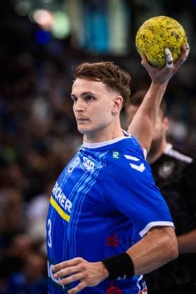 Max Haefner (TVB Stuttgart, 03) GER, TVB Stuttgart - SC DHfK Leipzig, DAIKIN HBL, Handball, Bundesliga, 34. Spieltag, Spielzeit 2024 2025, 08.06.2025 GER, TVB Stuttgart - SC DHfK Leipzig, DAIKIN HBL, Handball, Bundesliga, 34. Spieltag, Spielzeit 2024 2025, 08.06.2025 Stuttgart Copyright: xSandyxDinkelackerx EP_SDR