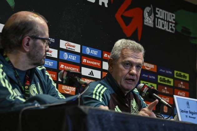 press conference, PK, Pressekonferenz of Mexico ahead of friendly against Turkiye in 2026 World Cup Qualifier preparations CHAPEL HILL, UNITED STATES - JUNE 9: Head Coach of Mexico Javier Aguirre attends a press conference at Kenan Stadium in North Carolina ahead of a friendly football match against Turkiye, as part of preparations for the 2026 FIFA World Cup, WM, Weltmeisterschaft, Fussball qualifiers, in Chapel Hill, United States on June 9, 2025. Celal Gunes Anadolu North Carolina United States. Editorial use only. Please get in touch for any other usage. Copyright: x2025xAnadoluxCelalxGunesx