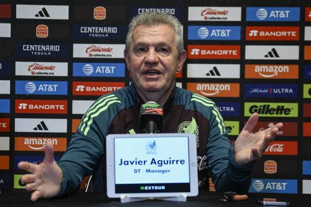 press conference, PK, Pressekonferenz of Mexico ahead of friendly against Turkiye in 2026 World Cup Qualifier preparations CHAPEL HILL, UNITED STATES - JUNE 9: Head Coach of Mexico Javier Aguirre attends a press conference at Kenan Stadium in North Carolina ahead of a friendly football match against Turkiye, as part of preparations for the 2026 FIFA World Cup, WM, Weltmeisterschaft, Fussball qualifiers, in Chapel Hill, United States on June 9, 2025. Celal Gunes Anadolu North Carolina United States. Editorial use only. Please get in touch for any other usage. Copyright: x2025xAnadoluxCelalxGunesx
