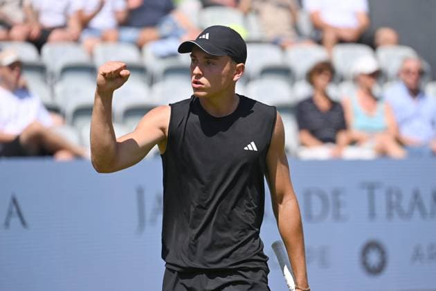 Justin ENGEL (GER), Jubel,Freude,Begeisterung,, Aktion,Einzelbild,angeschnittenes Einzelmotiv,Halbfigur,halbe Figur. Tennis Boss Open 2025 am 12.06. 2025 auf dem Weissenhof in Stuttgart, Â