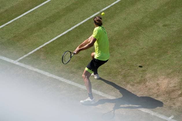 Alexander Zverev Aktion, Alexander Zverev vs. Corentin Moutet, Tennis, ATP, Tennis Herren Turnier, Boss-Open, Center-Court, Achtelfinale, 12.06.2025, Alexander Zverev vs. Corentin Moutet, Tennis, ATP-Turnier, Boss-Open, Center-Court, Achtelfinale, 12.06.2025, Stuttgart Copyright: xEibner-Pressefoto EdwardxCheungx EP_ECG