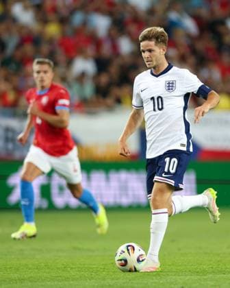 Fußball, U21 EM, Tschechien - England James McAtee of England U21, U 21 Czechia U21 v England U21, UEFA Under 21 European Championship, EM, Europameisterschaft 2025, Group B, Football, DAC Arena, Dunajska Streda, Slovakia - 12 Jun 2025 EDITORIAL USE ONLY No use with unauthorised audio, video, data, fixture lists, club league logos or live services. Online in-match use limited to 120 images, no video emulation. No use in betting, games or single club league player publications. Copyright: xNikolaxKrstic Shutterstockx 15352312cy