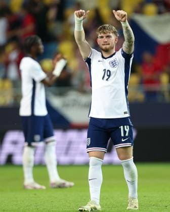Harvey Elliott of England U21, U 21 after the full time whistle Czechia U21 v England U21, UEFA Under 21 European Championship, EM, Europameisterschaft 2025, Group B, Football, DAC Arena, Dunajska Streda, Slovakia - 12 Jun 2025 EDITORIAL USE ONLY No use with unauthorised audio, video, data, fixture lists, club league logos or live services. Online in-match use limited to 120 images, no video emulation. No use in betting, games or single club league player publications. Copyright: xNikolaxKrstic Shutterstockx 15352312gm