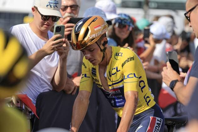 Remco EVENEPOEL, Soudal Quick-Step, during the Criterium du Dauphine 2025, Cycling event, Stage 6, Valserhone > Combloux (126,7 Km) on 13 June 2025 in Combloux, France - during Criterium du Dauphine 2025 - Stage 6, Street Cycling race in France, France, June 13 2025 Copyright: xStefanoxCavasino IPAxSportx xipa-agency.netx xx IPA_59007850 IPA_Agency_IPA59007850