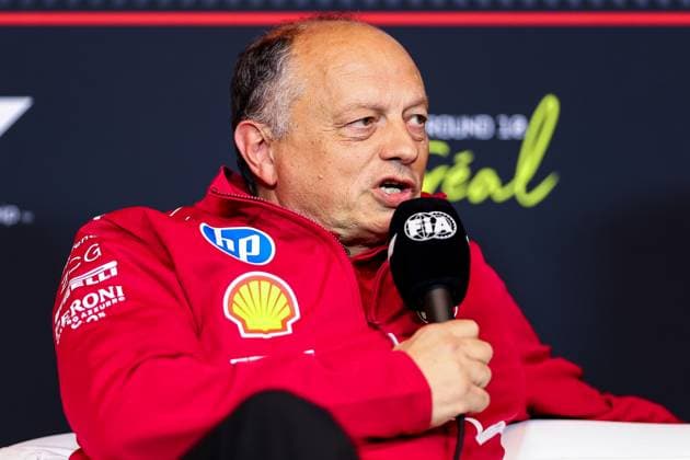 Formel 1, GP Kanada in Montreal, Pressekonferenz der Teamchefs F1 - CANADIAN GRAND PRIX 2025 VASSEUR Frà dà ric (fra), Team Principal & General Manager of the Scuderia Ferrari, portrait press conference, PK, Pressekonferenz during the Formula 1 Pirelli Grand Prix du Canada 2025, 10th round of the 2025 FIA Formula One World Championship, WM, Weltmeisterschaft from June 14 to 16, 2025 on the Circuit Gilles Villeneuve, in Montrà al, Canada - Montrà alCanada Copyright: xEricxAlonsox