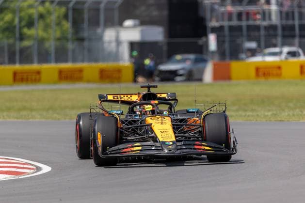 Oscar Piastri (McLaren Formula 1 Team, Australien 81) im MCL39, CAN, Formel 1 Weltmeisterschaft, Grand Prix von Kanada, Circuit Gilles Villeneuve, Freies Training 1, Saison 2025, 13.06.2025 CAN, Formel 1 Weltmeisterschaft, Grand Prix von Kanada, Circuit Gilles Villeneuve, Freies Training 1, Saison 2025, 13.06.2025 Montreal Copyright: xEibner-Pressefoto MarcelxFischerx EP_MFI