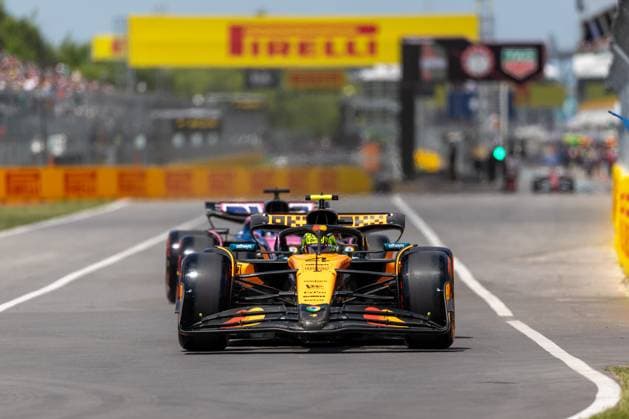 Lando Norris (McLaren Formula 1 Team, Großbritannien 04) im MCL39, CAN, Formel 1 Weltmeisterschaft, Grand Prix von Kanada, Circuit Gilles Villeneuve, Freies Training 1, Saison 2025, 13.06.2025 CAN, Formel 1 Weltmeisterschaft, Grand Prix von Kanada, Circuit Gilles Villeneuve, Freies Training 1, Saison 2025, 13.06.2025 Montreal Copyright: xEibner-Pressefoto MarcelxFischerx EP_MFI