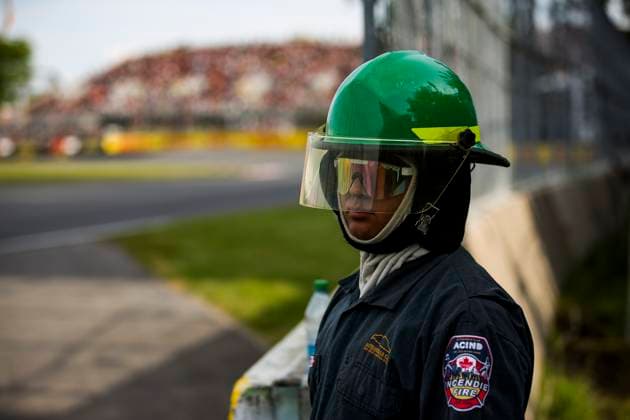 F1 - CANADIAN GRAND PRIX 2025 marshall, commissaire de piste, marshal, marshalls, marshals during the Formula 1 Pirelli Grand Prix du Canada 2025, 10th round of the 2025 FIA Formula One World Championship, WM, Weltmeisterschaft from June 14 to 16, 2025 on the Circuit Gilles Villeneuve, in Montrà al, Canada - Montrà alCanada Copyright: xXavixBonillax