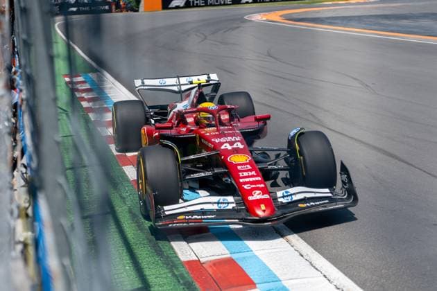 Lewis Hamilton (Scuderia Ferrari HP F1 Team, Großbritannien, 44) im SF-25, CAN, Formel 1 Weltmeisterschaft, Grand Prix von Kanada, Circuit Gilles Villeneuve, Freies Training 3, Saison 2025, 14.06.2025 CAN, Formel 1 Weltmeisterschaft, Grand Prix von Kanada, Circuit Gilles Villeneuve, Freies Training 3, Saison 2025, 14.06.2025 Montreal Copyright: xEibner-Pressefoto MarcelxFischerx EP_MFI