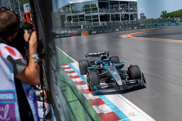eorge Russell (Mercedes-AMG Petronas F1 Team, Großbritannien, 63) im W16, CAN, Formel 1 Weltmeisterschaft, Grand Prix von Kanada, Circuit Gilles Villeneuve, Freies Training 3, Saison 2025, 14.06.2025 CAN, Formel 1 Weltmeisterschaft, Grand Prix von Kanada, Circuit Gilles Villeneuve, Freies Training 3, Saison 2025, 14.06.2025 Montreal Copyright: xEibner-Pressefoto MarcelxFischerx EP_MFI