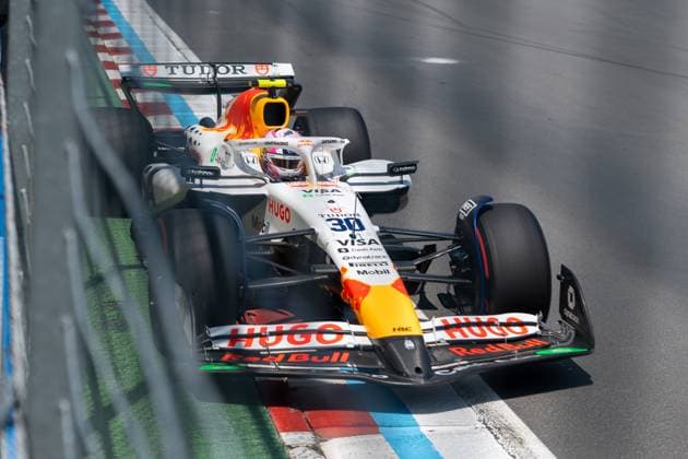 Liam Lawson (Visa Cash App Racing Bulls F1 Team, Neuseeland, 30) im VCARB 02, CAN, Formel 1 Weltmeisterschaft, Grand Prix von Kanada, Circuit Gilles Villeneuve, Freies Training 3, Saison 2025, 14.06.2025 CAN, Formel 1 Weltmeisterschaft, Grand Prix von Kanada, Circuit Gilles Villeneuve, Freies Training 3, Saison 2025, 14.06.2025 Montreal Copyright: xEibner-Pressefoto MarcelxFischerx EP_MFI