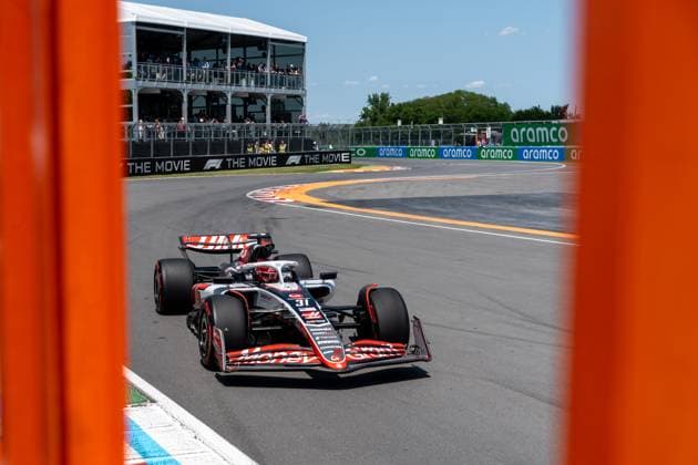 Esteban Ocon ( MoneyGram Haas F1 Team, Frankreich, 31) im VF-25, CAN, Formel 1 Weltmeisterschaft, Grand Prix von Kanada, Circuit Gilles Villeneuve, Freies Training 3, Saison 2025, 14.06.2025 CAN, Formel 1 Weltmeisterschaft, Grand Prix von Kanada, Circuit Gilles Villeneuve, Freies Training 3, Saison 2025, 14.06.2025 Montreal Copyright: xEibner-Pressefoto MarcelxFischerx EP_MFI