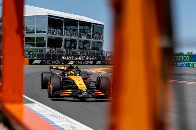 Lando Norris (McLaren Formula 1 Team, Großbritannien 04) im MCL39, CAN, Formel 1 Weltmeisterschaft, Grand Prix von Kanada, Circuit Gilles Villeneuve, Freies Training 3, Saison 2025, 14.06.2025 CAN, Formel 1 Weltmeisterschaft, Grand Prix von Kanada, Circuit Gilles Villeneuve, Freies Training 3, Saison 2025, 14.06.2025 Montreal Copyright: xEibner-Pressefoto MarcelxFischerx EP_MFI