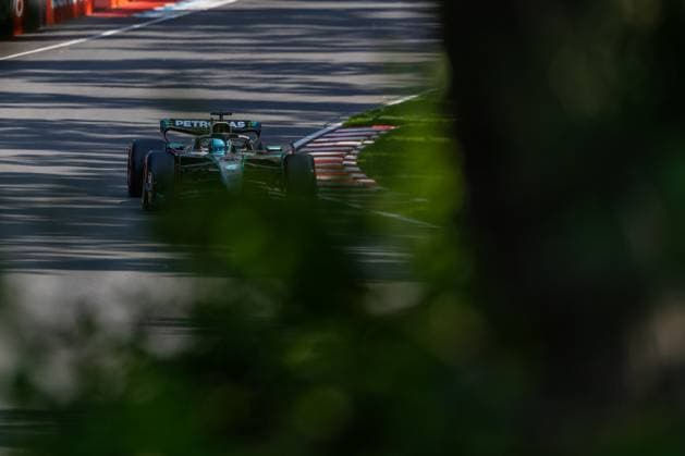 George Russell (Mercedes-AMG Petronas F1 Team, Großbritannien, 63) im W16, CAN, Formel 1 Weltmeisterschaft, Grand Prix von Kanada, Circuit Gilles Villeneuve, Qualifying, Saison 2025, 14.06.2025 CAN, Formel 1 Weltmeisterschaft, Grand Prix von Kanada, Circuit Gilles Villeneuve, Qualifying, Saison 2025, 14.06.2025 Montreal Copyright: xEibner-Pressefoto MarcelxFischerx EP_MFI