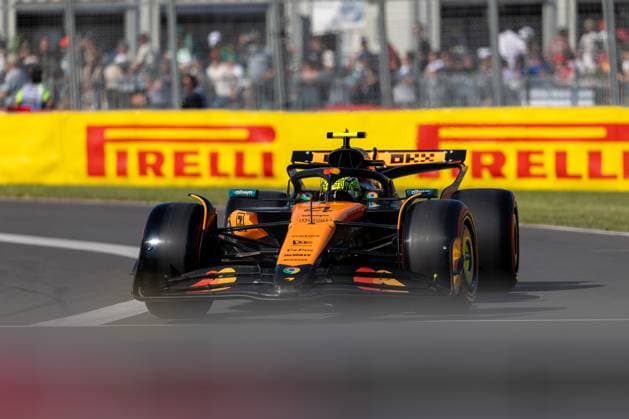 Lando Norris (McLaren Formula 1 Team, Großbritannien 04) im MCL39, CAN, Formel 1 Weltmeisterschaft, Grand Prix von Kanada, Circuit Gilles Villeneuve, Qualifying, Saison 2025, 14.06.2025 CAN, Formel 1 Weltmeisterschaft, Grand Prix von Kanada, Circuit Gilles Villeneuve, Qualifying, Saison 2025, 14.06.2025 Montreal Copyright: xEibner-Pressefoto MarcelxFischerx EP_MFI