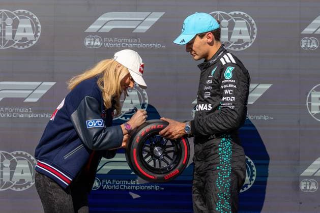 George Russell (Mercedes-AMG Petronas F1 Team, Großbritannien, 63) Pole Position, CAN, Formel 1 Weltmeisterschaft, Grand Prix von Kanada, Circuit Gilles Villeneuve, Qualifying, Saison 2025, 14.06.2025 CAN, Formel 1 Weltmeisterschaft, Grand Prix von Kanada, Circuit Gilles Villeneuve, Qualifying, Saison 2025, 14.06.2025 Montreal Copyright: xEibner-Pressefoto MarcelxFischerx EP_MFI
