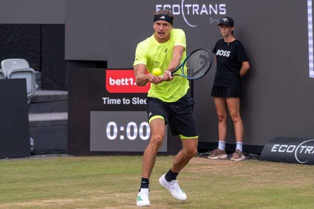Alexander Zverev (GER). xettx, Deutschland, Stuttgart, 15.06.2025, Tennis, Boss Open, 2025, Finale, A. Zverev (GER) - T. Fritz (USA), TC Weissenhof, Center Court