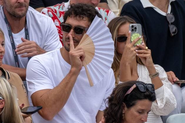 Sport Bilder des Tages Mats Hummels mit seiner Freundin Nicola Cavanis. xettx, Deutschland, Stuttgart, 15.06.2025, Tennis, Boss Open, 2025, Finale, A. Zverev (GER) - T. Fritz (USA), TC Weissenhof, Center Court