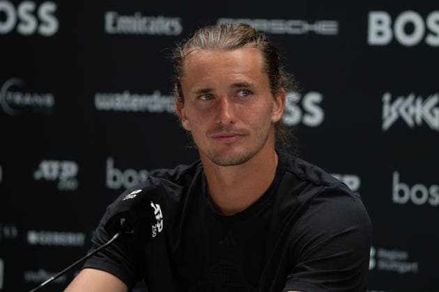 Alexander Zverev, Pressekonferenz, PK, Interview, Alexander Zverev vs. Taylor Fritz, Tennis, ATP, Tennis Herren Turnier, Boss-Open, Center-Court, Finale, 15.06.2025, Alexander Zverev vs. Taylor Fritz, Tennis, ATP-Turnier, Boss-Open, Center-Court, Finale, 15.06.2025, Stuttgart Copyright: xEibner-Pressefoto EdwardxCheungx EP_ECG