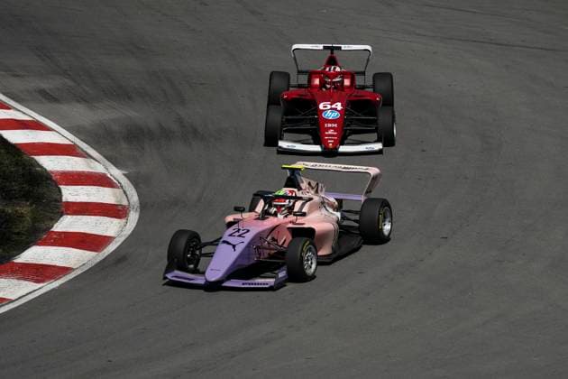 AUTO - F1 ACADEMY 2025 - MONTREAL 22 NOBELS Aurelia (bra), ART Grand Prix, Tatuus F4-T421, action 64 WEUG Maya (nld), MP Motorsport, Supporter by Ferrari, Tatuus F4-T421, action during the 4th round of the 2025 F1 Academy Championship from June 14 to 16, 2025 on the Circuit Gilles Villeneuve, in Montrà al, Canada - Montrà alCanada Copyright: xXavixBonillax