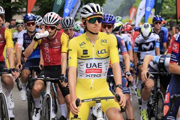Tadej POGACAR, UAE Team Emirates - XRG, during the Criterium du Dauphine 2025, Cycling event, Stage 8, Val-d Arc > Val-Cenis - Plateau du Mont-Cenis (133,3 Km) on 15 June 2025 in Val-Cenis, France during Criterium du Dauphine 2025 - Stage 8, Street Cycling race in France, France, June 15 2025 Copyright: xStefanoxCavasino IPAxSportx xipa-agency.netx xx IPA_59103270 IPA_Agency_IPA59103270