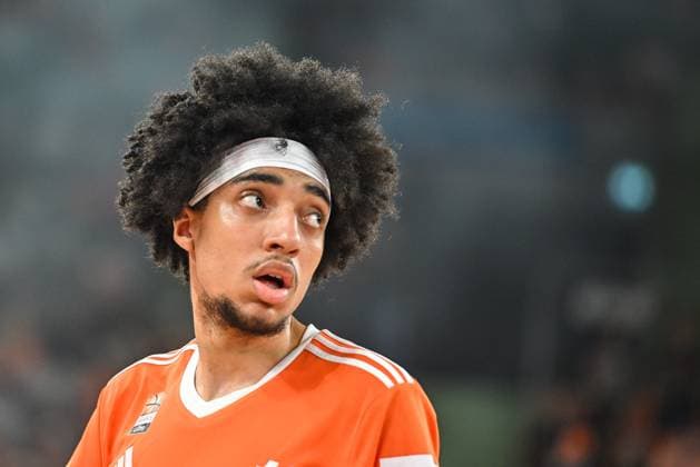 GER, BBL, Playoffs, ratiopharm Ulm vs FC Bayern München 18.06.2025, ratiopharm arena, Neu-Ulm, GER, BBL, Playoffs, ratiopharm Ulm vs FC Bayern München, im Bild Noa Essengue (Ulm, 12)