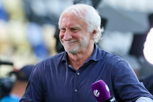 Direktor Nationalmannschaften Rudi Voeller (Germany) lacht, UEFA European Under-21 Championship 2025 Quarter-Final, Germany v Italy, MOL Arà na am 22. June 2025 in Dunajska Streda, Slowakei. (Foto von Marco Steinbrenner DeFodi Images) Direktor Nationalmannschaften Rudi Voeller (Germany) smiles, UEFA European Under-21 Championship 2025 Quarter-Final, Germany v Italy, MOL Arà na, June 22, 2025 in Dunajska Streda, Slovakia. (Photo by Marco Steinbrenner DeFodi Images)