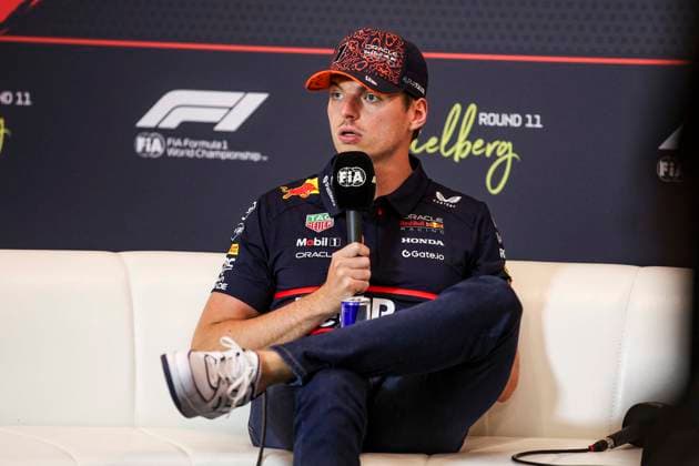 F1 - AUSTRIAN GRAND PRIX 2025 VERSTAPPEN Max (ned), Red Bull Racing RB21, portrait during the press conference, PK, Pressekonferenz of Formula 1 MSC Cruises Austrian Grand Prix 2025, 11th round of the 2025 FIA Formula One World Championship, WM, Weltmeisterschaft from June 27 to 29, 2025 on the Red Bull Ring, in Spielberg, Austria - SpielbergAustria Copyright: xXavixBonillax