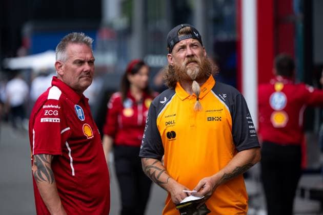 Teammitglieder Mechaniker von McLaren und Scuderia Ferrari, AUT, Formel 1 Weltmeisterschaft, MSC Cruises Grand Prix von Oesterreich, Red Bull Ring Spielberg, Media Day, Saison 2025, 26.06.2025 AUT, Formel 1 Weltmeisterschaft, MSC Cruises Grand Prix von Oesterreich, Red Bull Ring Spielberg, Media Day, Saison 2025, 26.06.2025 Spielberg Copyright: xEibner-Pressefoto Memmlerx EP_MMR
