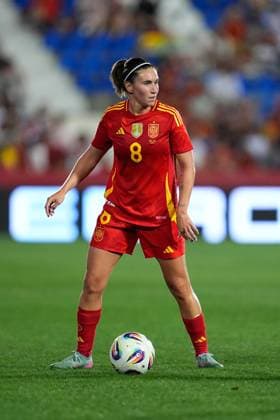 June 27, 2025, Leganes, Madrid, Spain: Mariona Caldentey of Spain in action during the Women s International Friendly, Länderspiel, Nationalmannschaft football match played between Spain and Japan at Butarque stadium on June 27, 2025, in Leganes, Madrid, Spain. Leganes Spain - ZUMAa181 20250627_zaa_a181_037 Copyright: xDennisxAgyemanx
