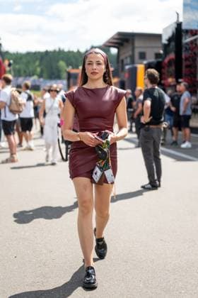 Eliska Babickova (Tschechien, Kart Rennfahrerin und Freundin von Kimi Antonelli), AUT, Formel 1 Weltmeisterschaft, MSC Cruises Grand Prix von Oesterreich, Red Bull Ring Spielberg, Qualifying Day, Saison 2025, 28.06.2025 AUT, Formel 1 Weltmeisterschaft, MSC Cruises Grand Prix von Oesterreich, Red Bull Ring Spielberg, Qualifying Day, Saison 2025, 28.06.2025 Spielberg Copyright: xEibner-Pressefoto Memmlerx EP_MMR