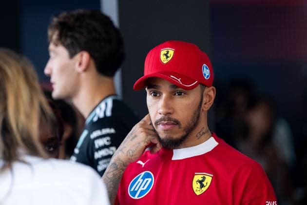 Lewis Hamilton (Scuderia Ferrari HP, Großbritannien, 44), dahinter George Russell (Mercedes-AMG Petronas F1 Team, Großbritannien, 63), AUT, Formel 1 Weltmeisterschaft, MSC Cruises Grand Prix von Oesterreich, Red Bull Ring Spielberg, Qualifying Day, Saison 2025, 28.06.2025 AUT, Formel 1 Weltmeisterschaft, MSC Cruises Grand Prix von Oesterreich, Red Bull Ring Spielberg, Qualifying Day, Saison 2025, 28.06.2025 Spielberg Copyright: xEibner-Pressefoto Memmlerx EP_MMR