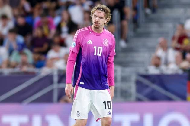 Nick Woltemade (Germany) schaut enttaeuscht, UEFA European Under-21 Championship 2025 Final, England v Germany Final, National Football Stadium am 28. June 2025 in Bratislava, Slowakei. (Foto von Marco Steinbrenner DeFodi Images) Nick Woltemade (Germany) looks dejected, UEFA European Under-21 Championship 2025 Final, England v Germany Final, National Football Stadium, June 28, 2025 in Bratislava, Slovakia. (Photo by Marco Steinbrenner DeFodi Images)