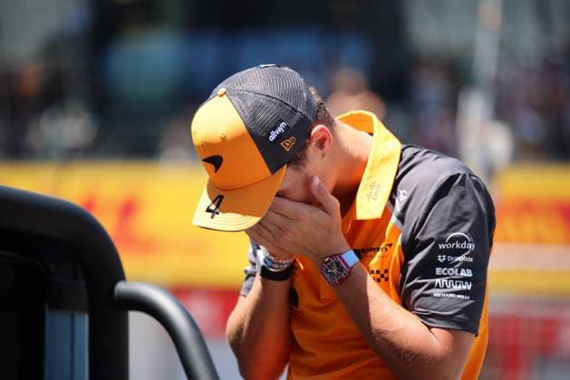 Formel 1, GP Österreich in Spielberg, Fahrerparade Lando Norris (McLaren Formula 1 Team, 04), Drivers Parade, Fahrerparade, Grosser Preis von Oesterreich, Motorsport, Herren, Formel 1, 29.06.2025 Spielberg Steiermark Oesterreich