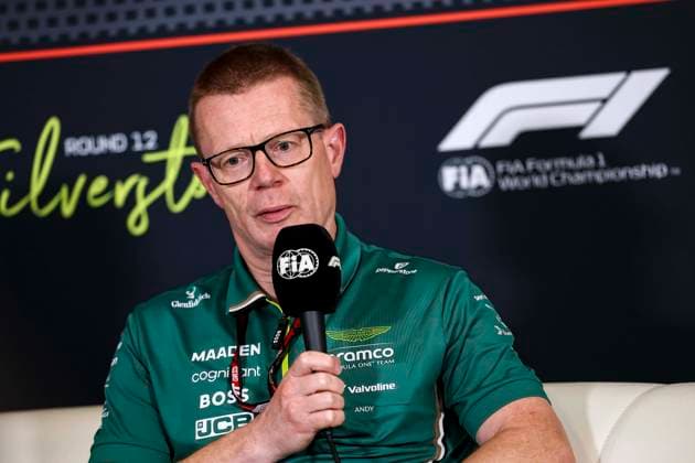 F1 - BRITISH GRAND PRIX 2025 COWELL Andy (gbr), Team Principal and CEO of Aston Martin F1 Team, portrait press conference, PK, Pressekonferenz during the Formula 1 Qatar Airways British Grand Prix 2025, 12th round of the 2025 FIA Formula One World Championship, WM, Weltmeisterschaft from July 4 to 6, 2025 on the Silverstone Circuit, in Silverstone, United Kingdom - SilverstoneUnited Kingdom Copyright: xEricxAlonsox