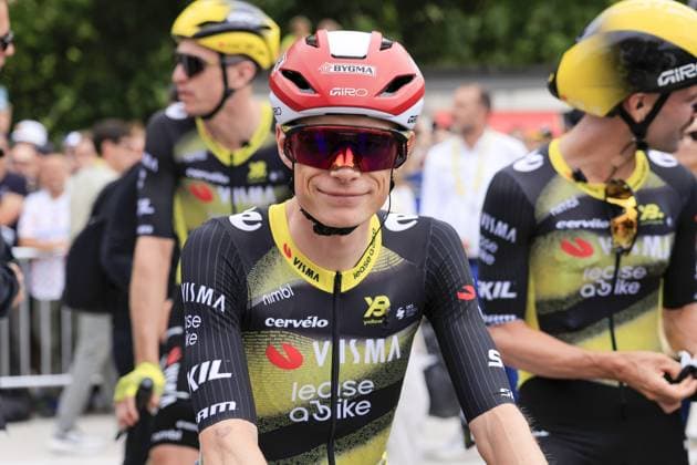 Jonas VINGEGAARD, Team Visma Lease a Bike, during the Tour de France 2025, UCI WorldTour cycling event, Stage 1, Lille Metropole - Lille Metropole (184,9 Km) on 5 July 2025 in Lille, France during Tour de France 2025 - Stage 1, Tour De France race in France, France, July 05 2025 Copyright: xStefanoxCavasino IPAxSportx xipa-agency.netx xx IPA_59971183 IPA_Agency_IPA59971183