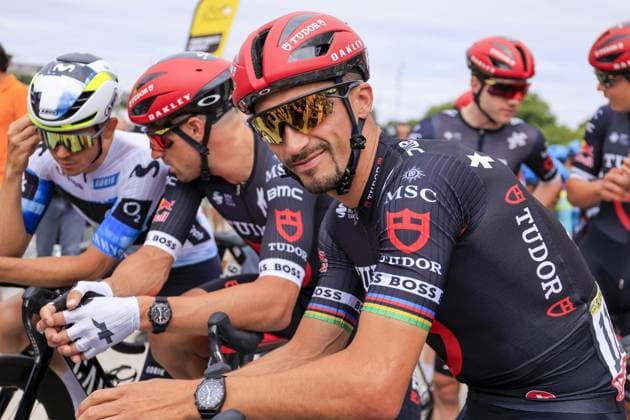 CICLISMO - Tour De France - Tour de France 2025 - Stage 1 Julian ALAPHILIPPE, Tudor Pro Cycling Team, during the Tour de France 2025, UCI WorldTour cycling event, Stage 1, Lille Metropole - Lille Metropole (184,9 Km) on 5 July 2025 in Lille, France during Tour de France 2025 - Stage 1, Tour De France race in France, France, July 05 2025 France France Copyright: xIPAxSport ABACAx