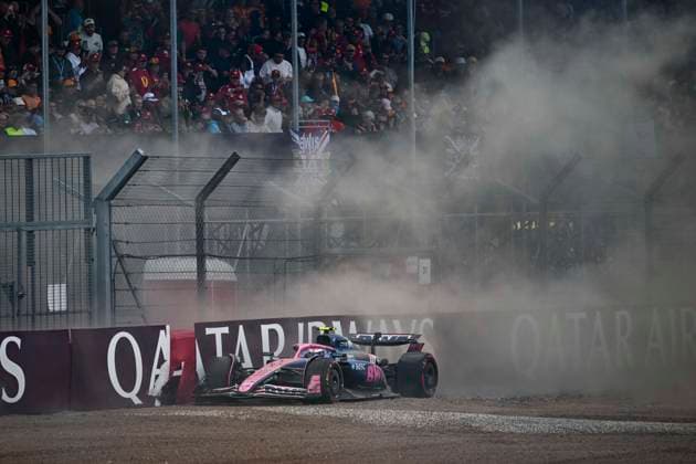 F1 - BRITISH GRAND PRIX 2025 43 COLAPINTO Franco (arg), Alpine F1 Team A525, action crash, accident, during the Formula 1 Qatar Airways British Grand Prix 2025, 12th round of the 2025 FIA Formula One World Championship, WM, Weltmeisterschaft from July 4 to 6, 2025 on the Silverstone Circuit, in Silverstone, United Kingdom - SilverstoneUnited Kingdom Copyright: xALBERTOxVIMERCATIx