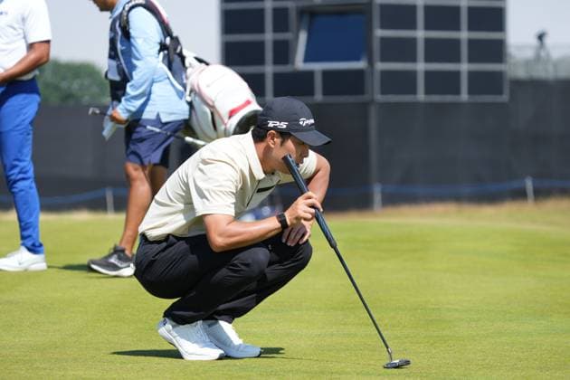 keita Nakajima (JPN) on 5th hole during the 3rd Round of the Genesis Scottish Open Golf Championship. Genesis Scottish Open, Day 3, Golf, Renaissance Club, North Berwick, Scotland, UK - 12 Jul 2025North Berwick Scotland United Kingdom EDITORIAL USE ONLY No use with unauthorised audio, video, data, fixture lists, club league logos or live services. Online in-match use limited to 120 images, no video emulation. No use in betting, games or single club league player publications. Copyright: xStuartxWallace Shutterstockx 15393029l