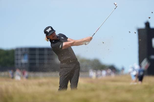 Sport Bilder des Tages Jake Knapp (USA) on the 1st hole during the 4th Round of the Genesis Scottish Open Golf Championship. Genesis Scottish Open, Day 4, Golf, Renaissance Club, North Berwick, Scotland, UK - 13 Jul 2025North Berwick Scotland United Kingdom EDITORIAL USE ONLY No use with unauthorised audio, video, data, fixture lists, club league logos or live services. Online in-match use limited to 120 images, no video emulation. No use in betting, games or single club league player publications. Copyright: xStuartxWallace Shutterstockx 15393030g