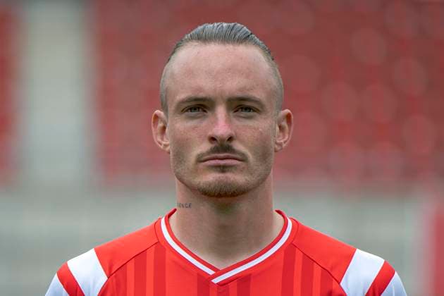 Niklas Kastenhofer (HFC, 3), Hallescher FC, Mannschaft, Teamfoto, Portraets, Spielerfoto, Fussball, RL Nordost, Saison 2025 26, 17.07.2025 Halle Leuna Chemie Stadion ST Deutschland