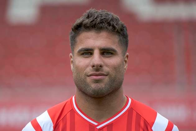 Malek Fakhro (HFC, 9), Hallescher FC, Mannschaft, Teamfoto, Portraets, Spielerfoto, Fussball, RL Nordost, Saison 2025 26, 17.07.2025 Halle Leuna Chemie Stadion ST Deutschland