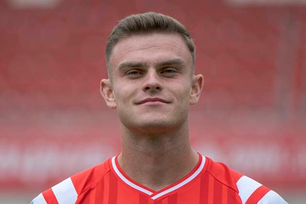 Fabrice Hartmann (HFC, 11), Hallescher FC, Mannschaft, Teamfoto, Portraets, Spielerfoto, Fussball, RL Nordost, Saison 2025 26, 17.07.2025 Halle Leuna Chemie Stadion ST Deutschland