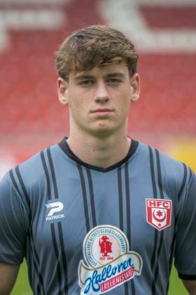 Torwart Keno Miguel Meyer (HFC, 12), Hallescher FC, Mannschaft, Teamfoto, Portraets, Spielerfoto, Fussball, RL Nordost, Saison 2025 26, 17.07.2025 Halle Leuna Chemie Stadion ST Deutschland