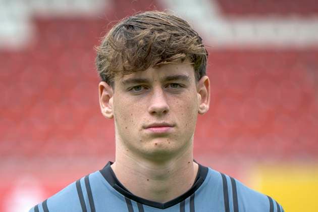 Torwart Keno Miguel Meyer (HFC, 12), Hallescher FC, Mannschaft, Teamfoto, Portraets, Spielerfoto, Fussball, RL Nordost, Saison 2025 26, 17.07.2025 Halle Leuna Chemie Stadion ST Deutschland