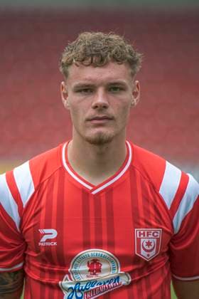 Vin Kastull (HFC, 27), Hallescher FC, Mannschaft, Teamfoto, Portraets, Spielerfoto, Fussball, RL Nordost, Saison 2025 26, 17.07.2025 Halle Leuna Chemie Stadion ST Deutschland