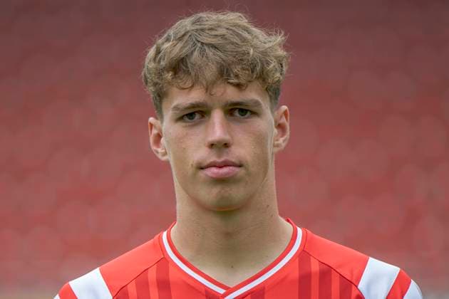 Felix Langhammer (HFC, 34), Hallescher FC, Mannschaft, Teamfoto, Portraets, Spielerfoto, Fussball, RL Nordost, Saison 2025 26, 17.07.2025 Halle Leuna Chemie Stadion ST Deutschland