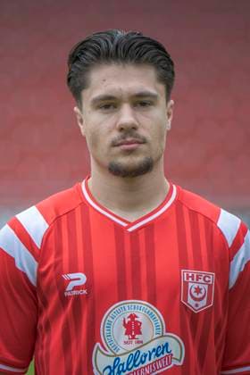 Luka Vujanic (HFC, 37), Hallescher FC, Mannschaft, Teamfoto, Portraets, Spielerfoto, Fussball, RL Nordost, Saison 2025 26, 17.07.2025 Halle Leuna Chemie Stadion ST Deutschland